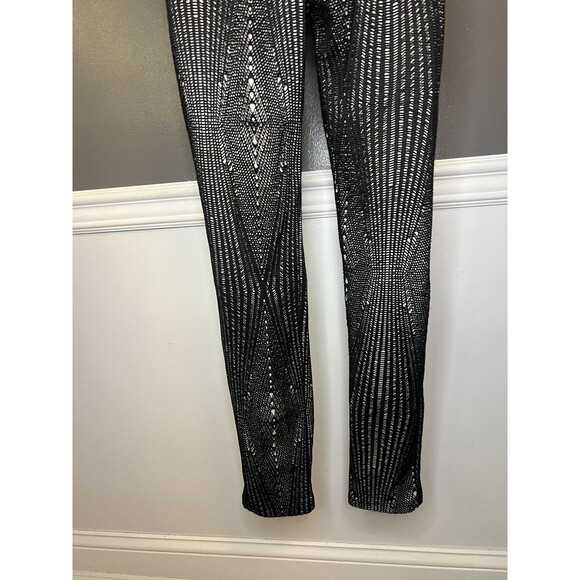 Eien Jumpsuit Womens Large Black White Geo Print Sleeveless Surplice Made USA - Picture 8 of 10